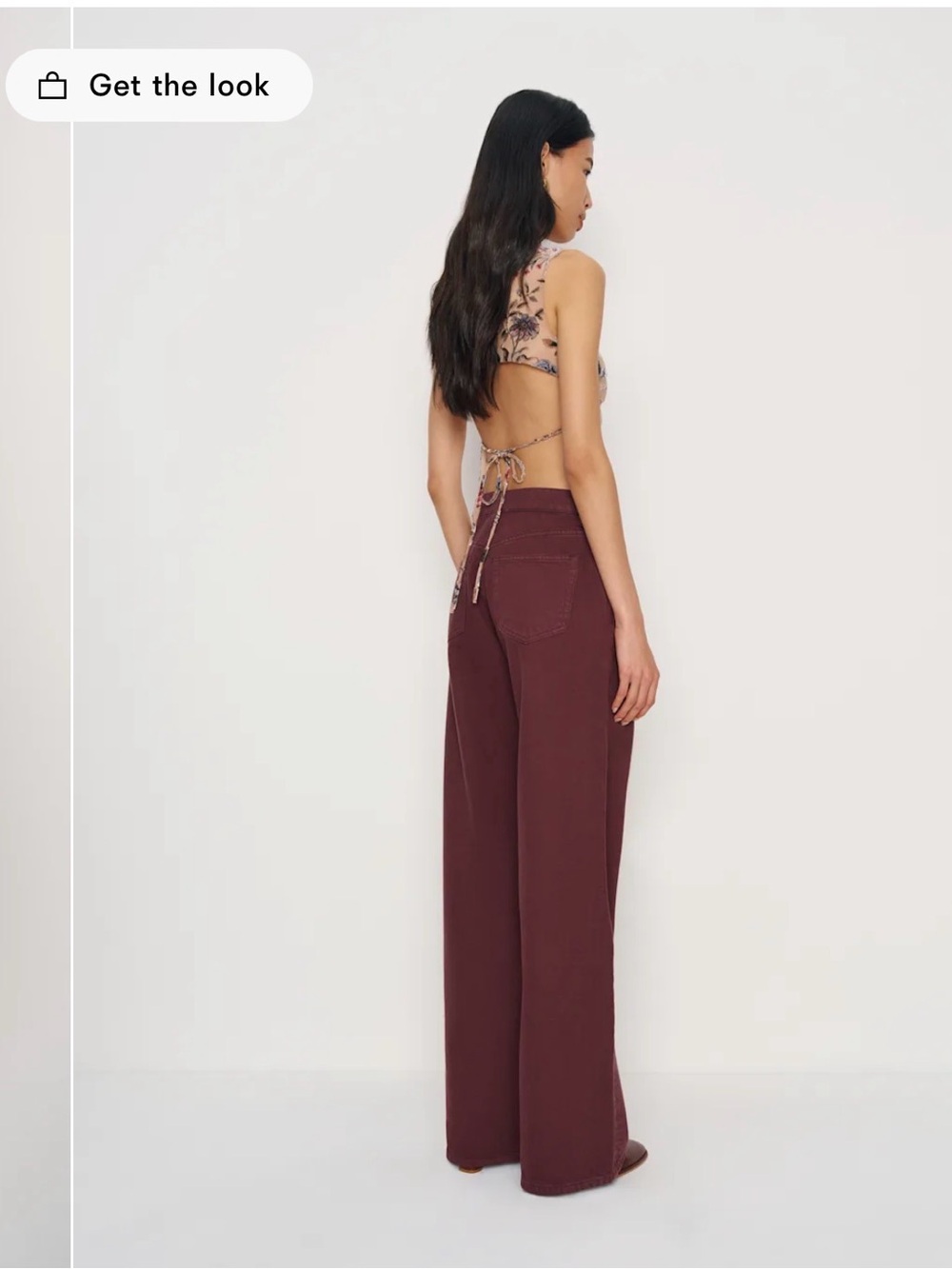 Reformation Cary Low Rise Slouchy Wide Leg Jeans 27 Blackberry - Picture 10 of 11